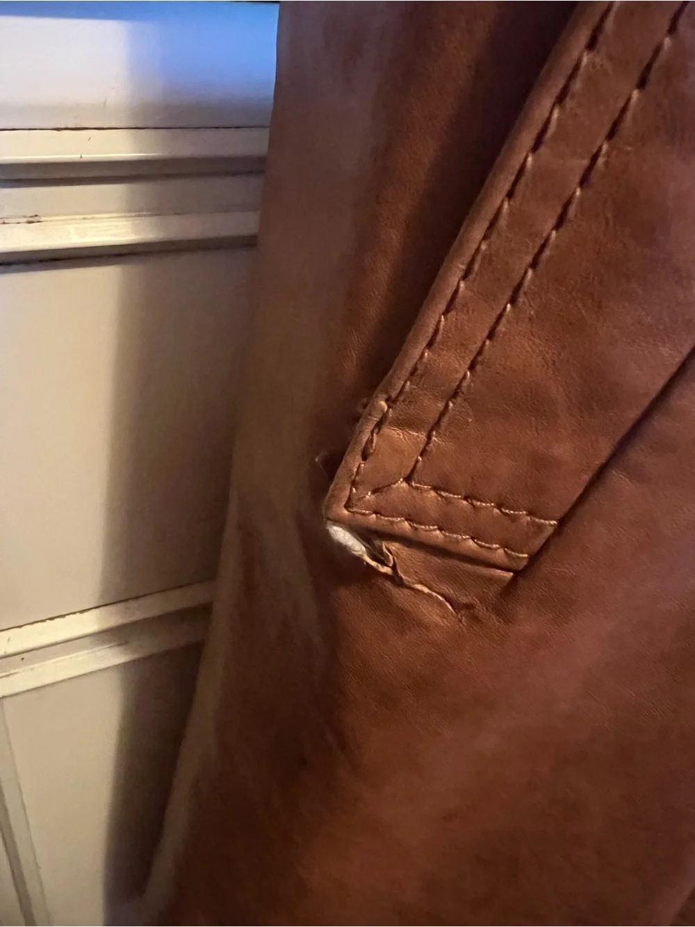 Michael Kors Leather Trench Coat - Brown Double-Breasted Belted Jacket